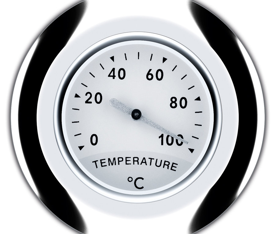Ein Thermometer zeigt 50 Grad Celsius an.