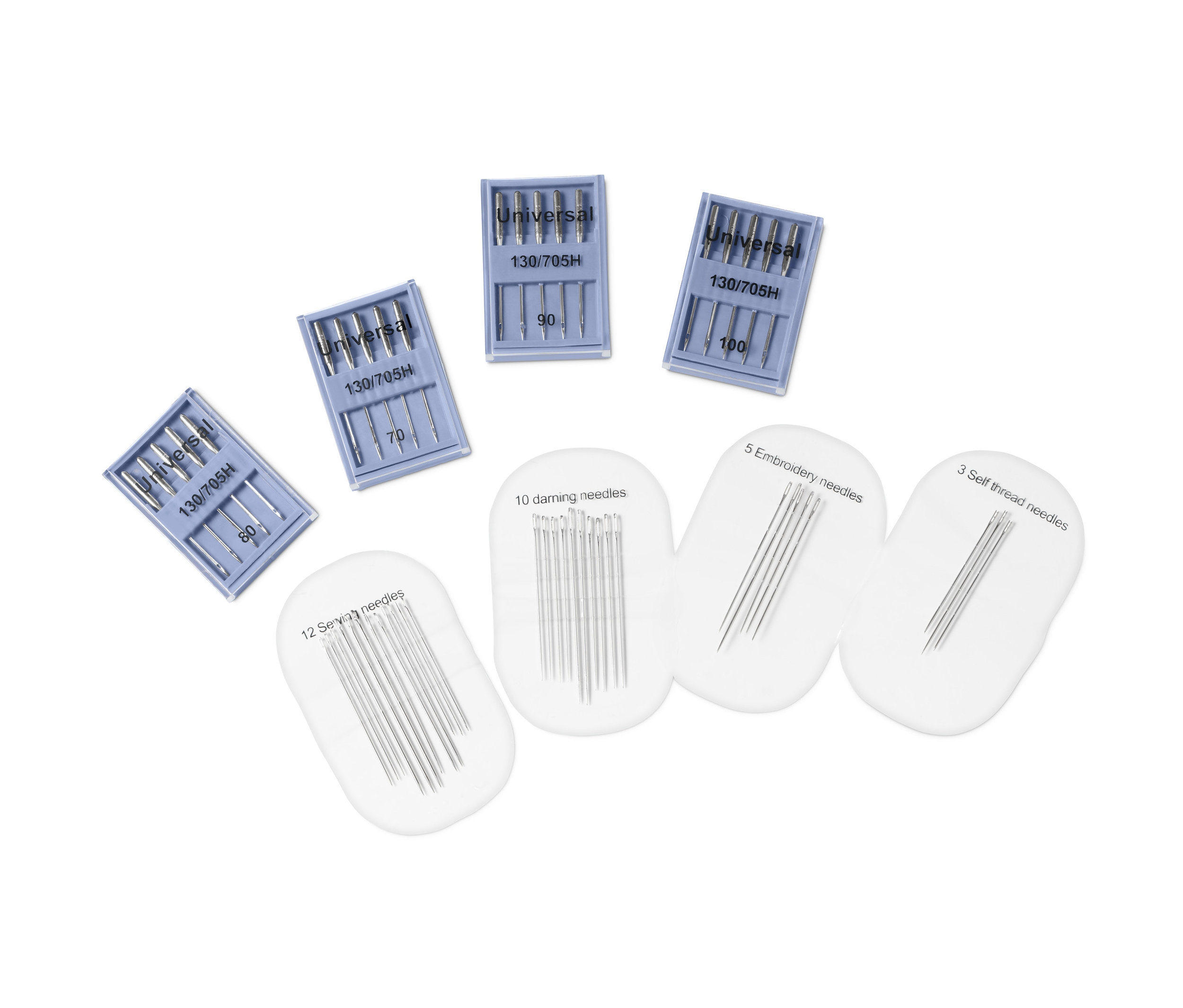 Nähmaschinennadel- und Nähnadel-Set.