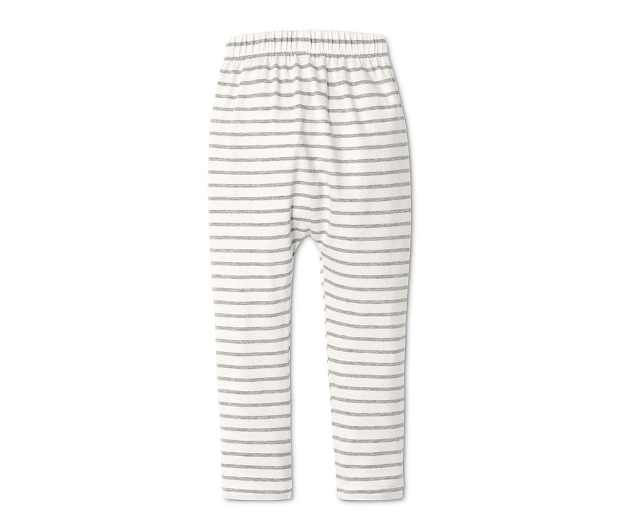 Gestreifte Babyhose aus Bio-Baumwolle.