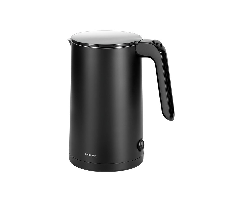 Nahaufnahme eines schwarzen ZWILLING® Wasserkochers »Enfinigy«.