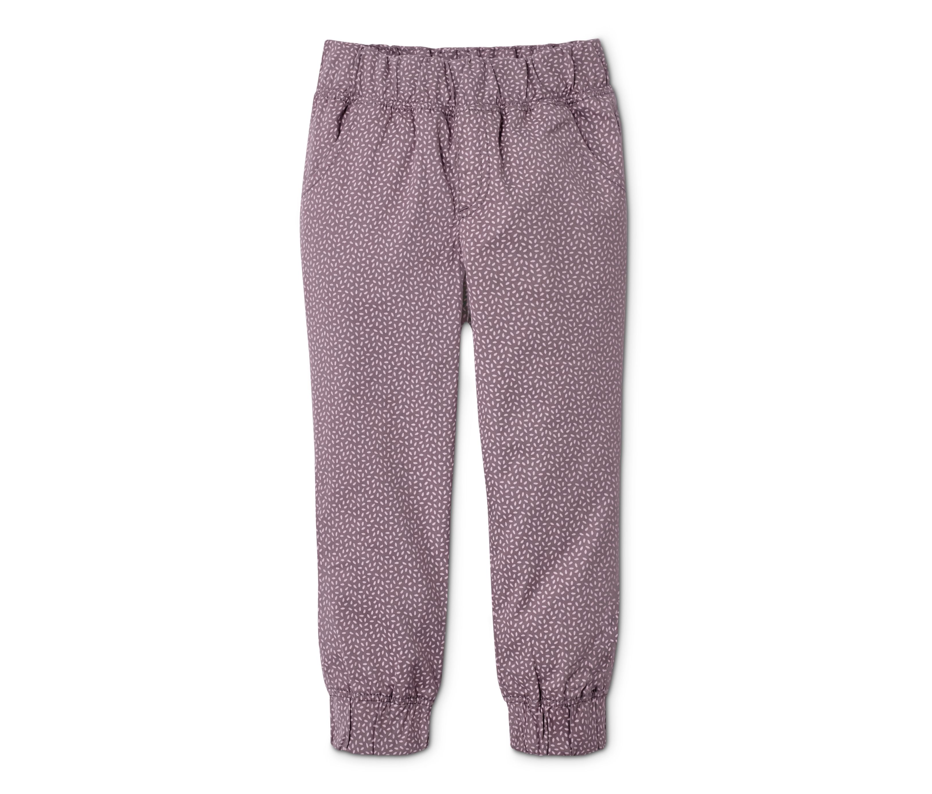 Tchibo - Baumwoll-Schlupfhose - Newborn - Gr. 50/56 - violett/print