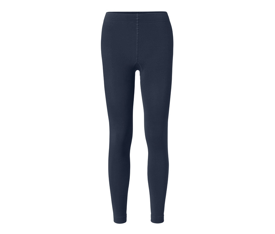 Blaue Thermoleggings.