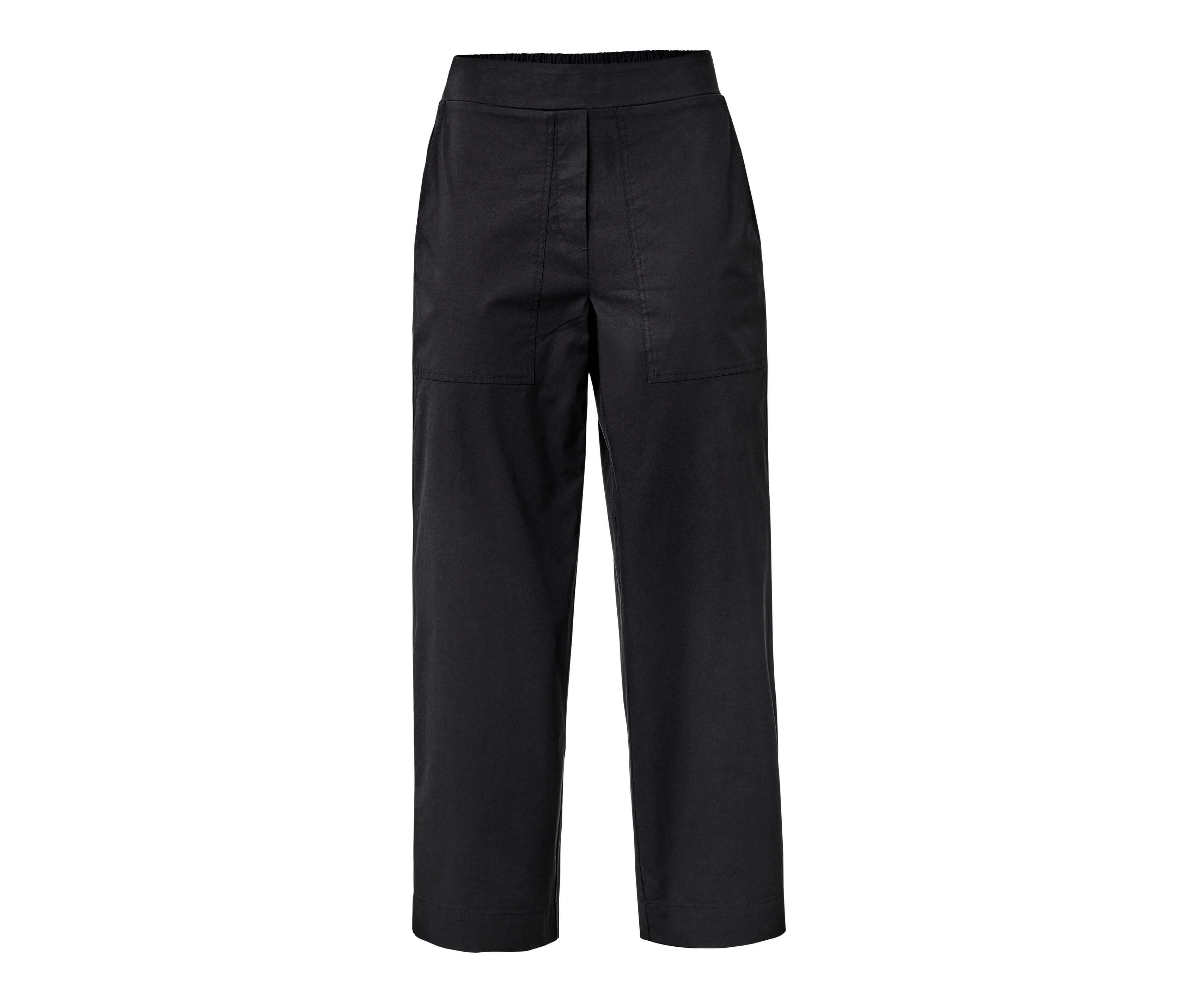 Baumwolle Damen günstig Kaufen-Tchibo - Popeline-Hose - Damen - Gr. 38 - schwarz. Tchibo - Popeline-Hose - Damen - Gr. 38 - schwarz <![CDATA[Popeline-Hose, schwarz Farbe: Schwarz Material: 97% Baumwolle (aus ökologischem Anbau), 3% Elasthan (LYCRA®) Maße: Innenbeinlänge ca. 65 cm Passf