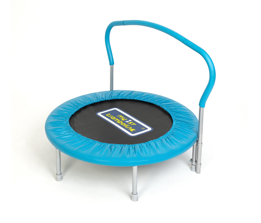 Sportspower Kinder-und-Fitness-Trampolin mit Haltegriff.