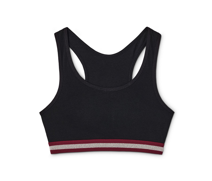 Schwarzes Bustier aus einem 3er Set.