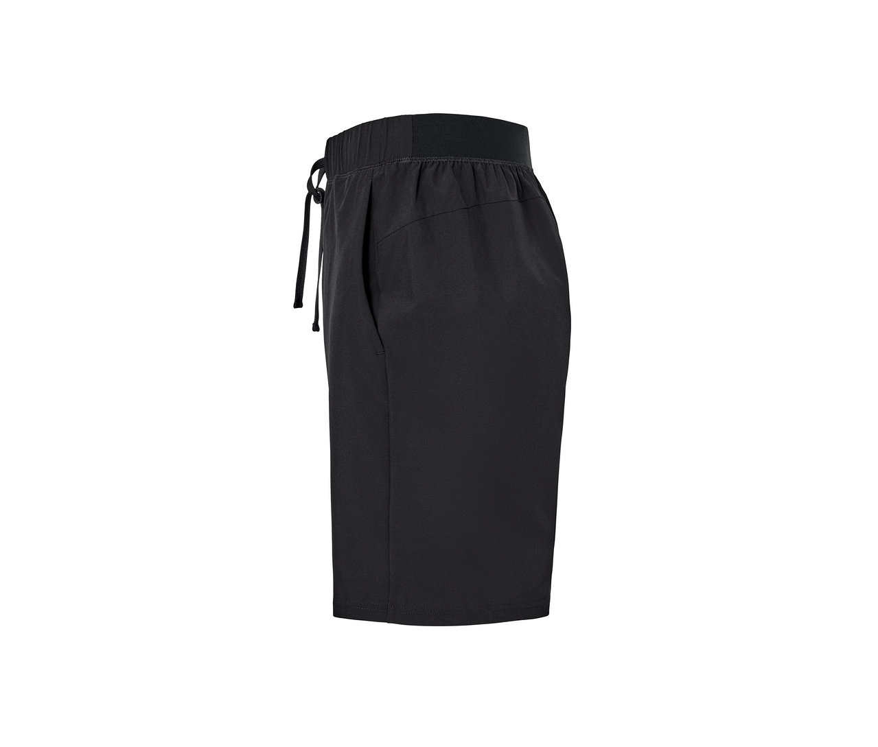 Schwarze Funktionsshorts.
