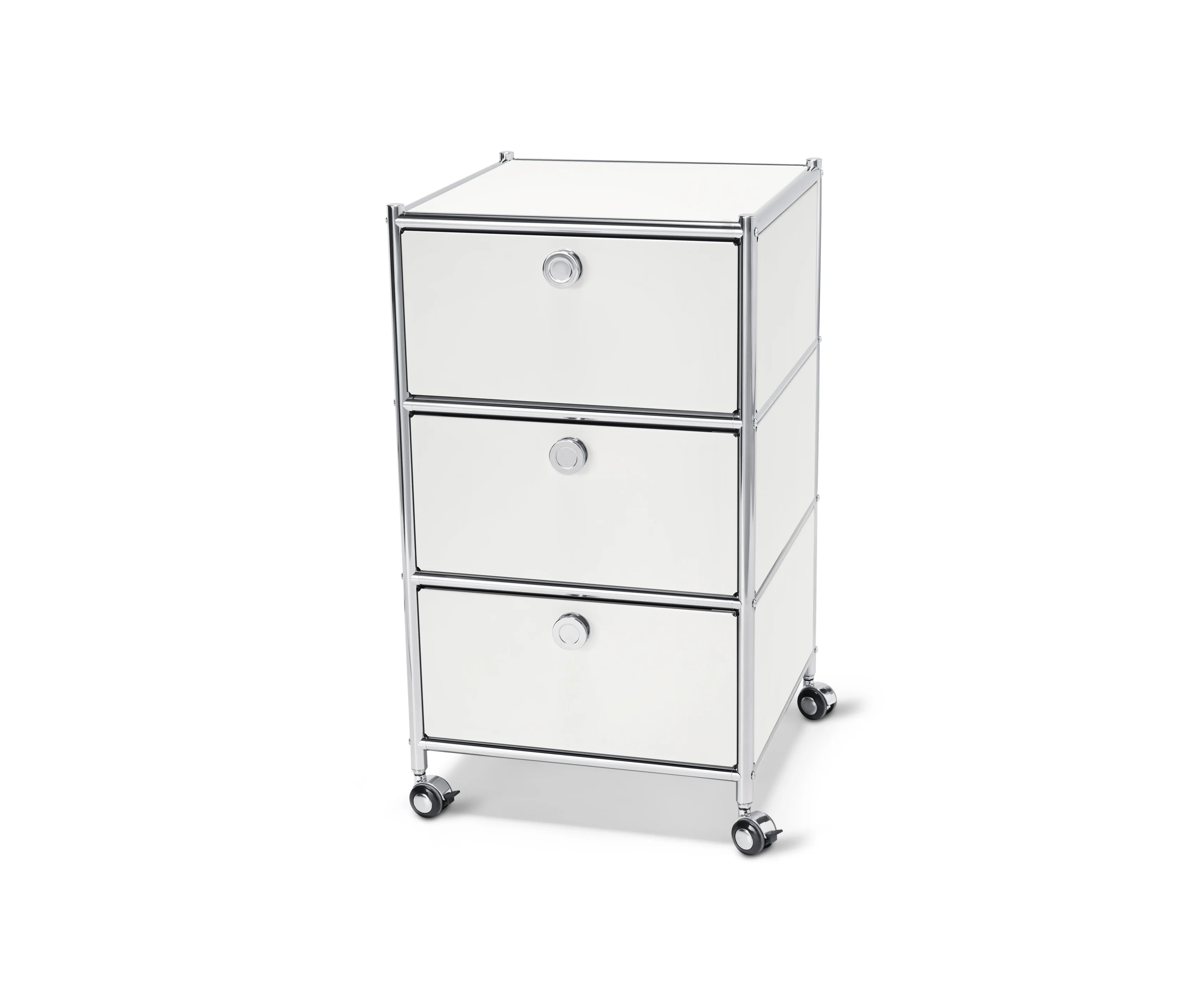 60,5cm günstig Kaufen-Tchibo - Rollcontainer »Cn3« mit 3 Schubladen - 40x40x70,5cm - chrom - Metall. Tchibo - Rollcontainer »Cn3« mit 3 Schubladen - 40x40x70,5cm - chrom - Metall <![CDATA[Rollcontainer »CN3« mit 3 Schubladen, weiß Farbe: Gestell und Griffe 