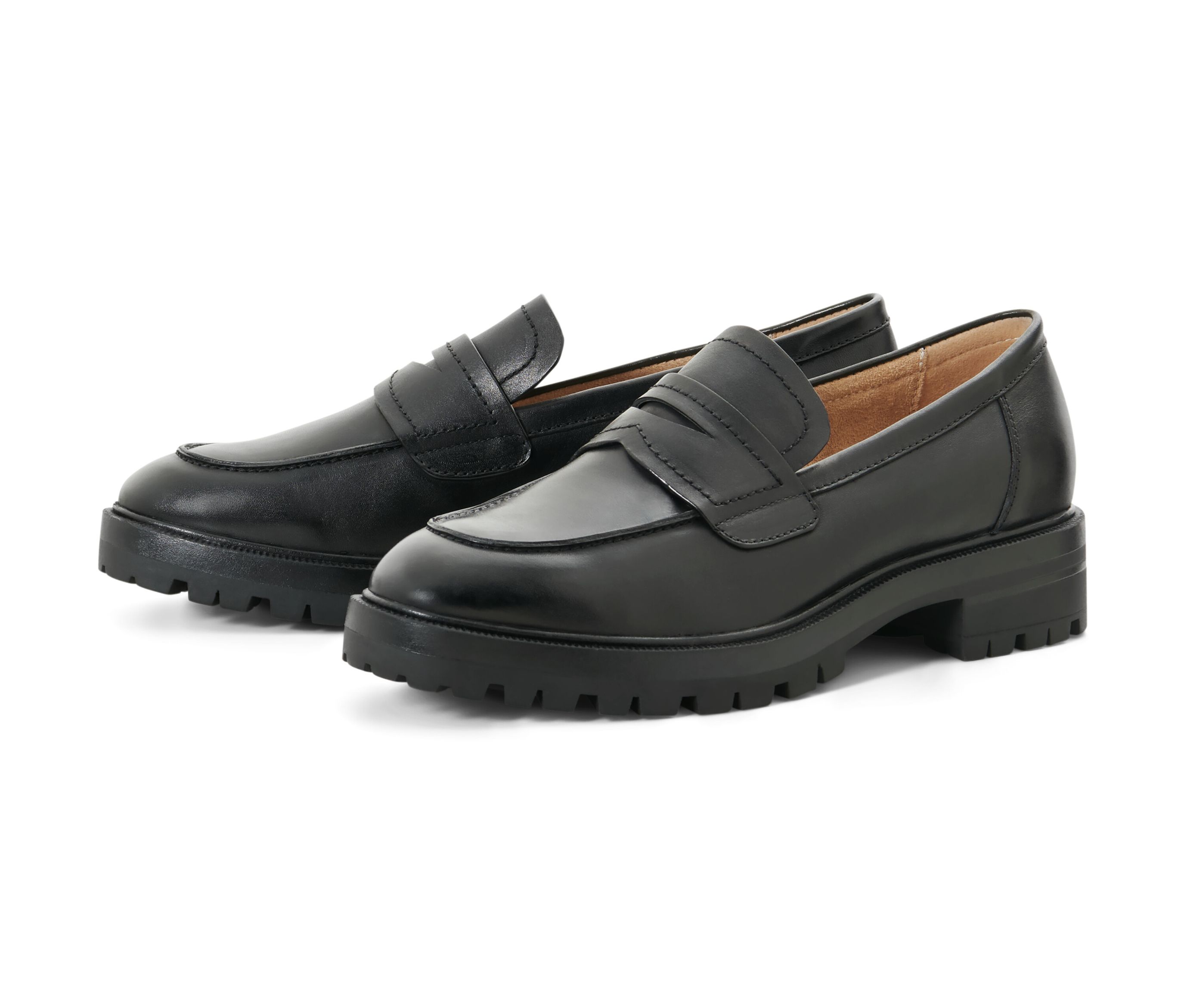 Tchibo - Leder-Loafer - Damen - Gr. 42 - schwarz