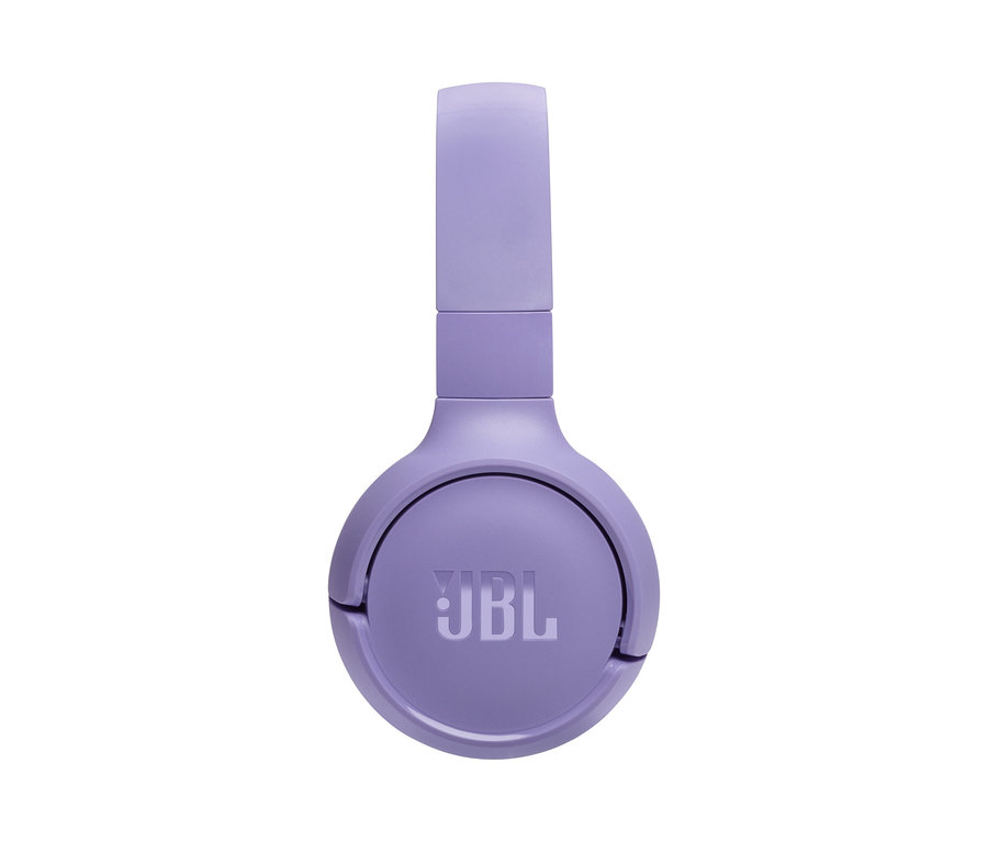 Detailaufnahme von lila JBL Tune 520 On-Ear-Kopfhörern.