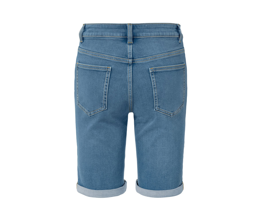 Detailansicht der Rückseite der Bermuda Jeans – Fit »Lea«.