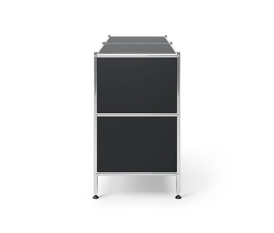 Schwarzes Lowboard Metall »CN3« mit 4 Schubladen.