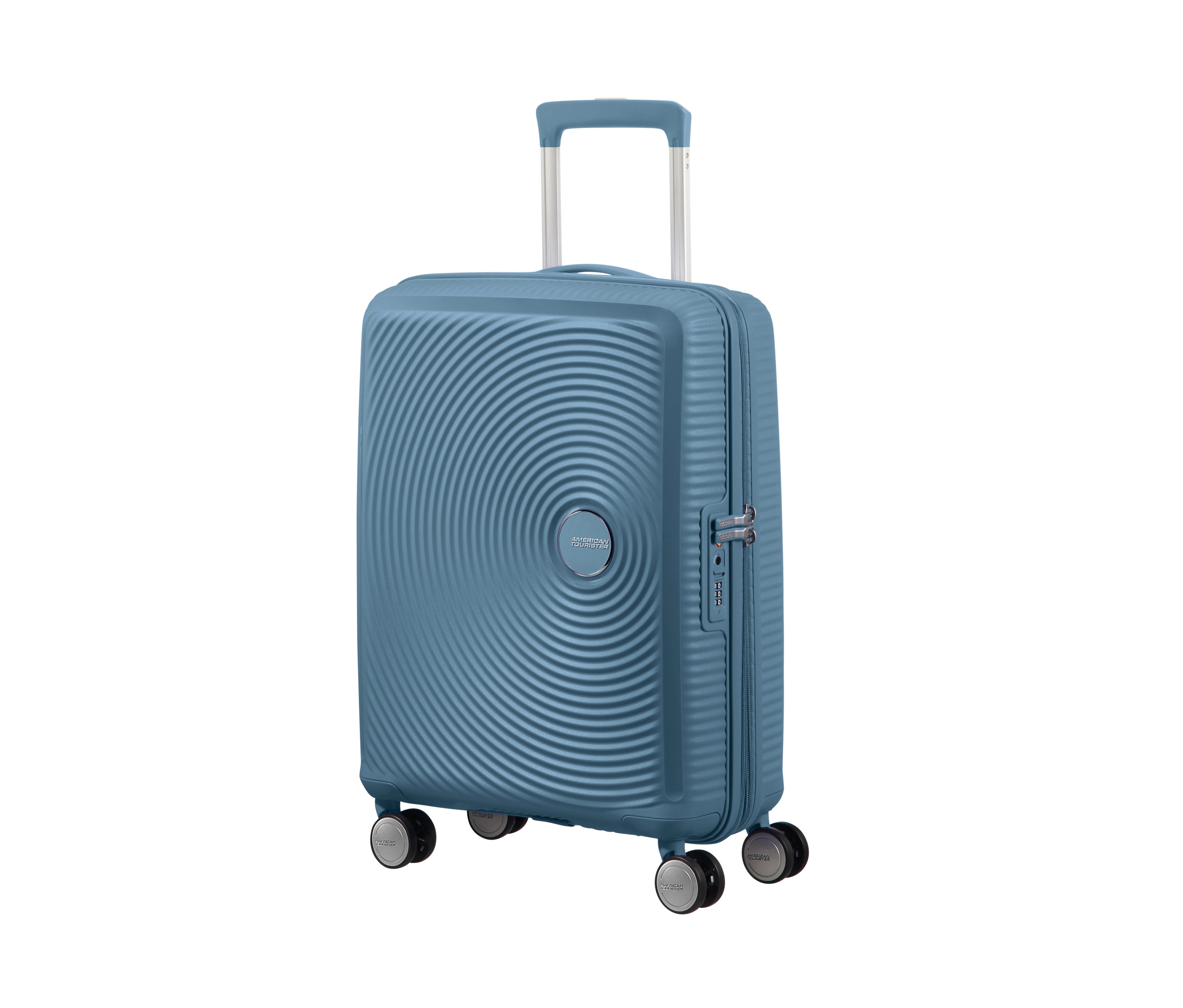 Blauer American Tourister Hartschalen-Koffer »Soundbox« Spinner, klein.