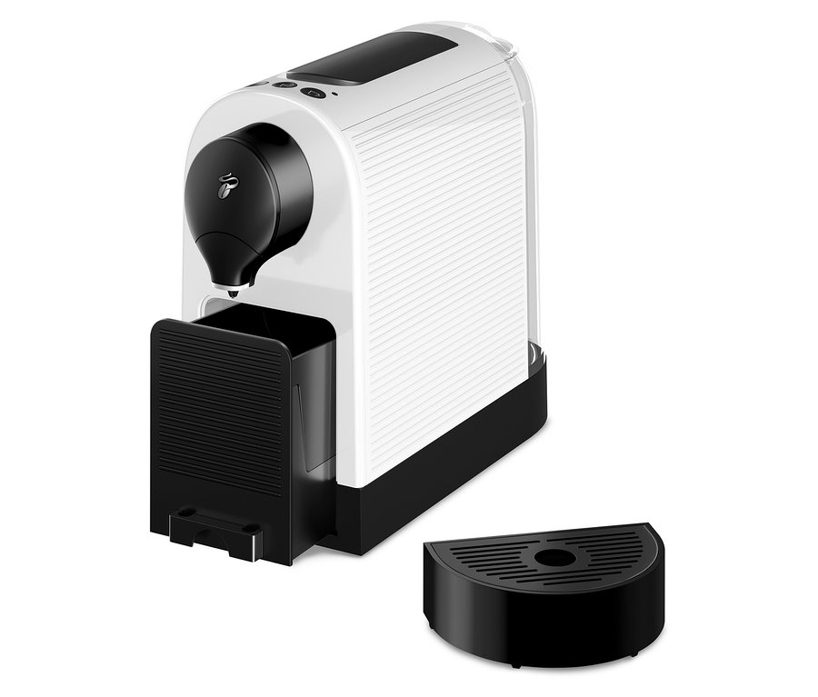 Weiße Cafissimo pure+ Kaffeemaschine.