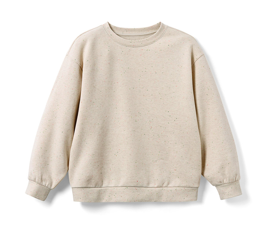 Ein helles Kinder-Sweatshirt.