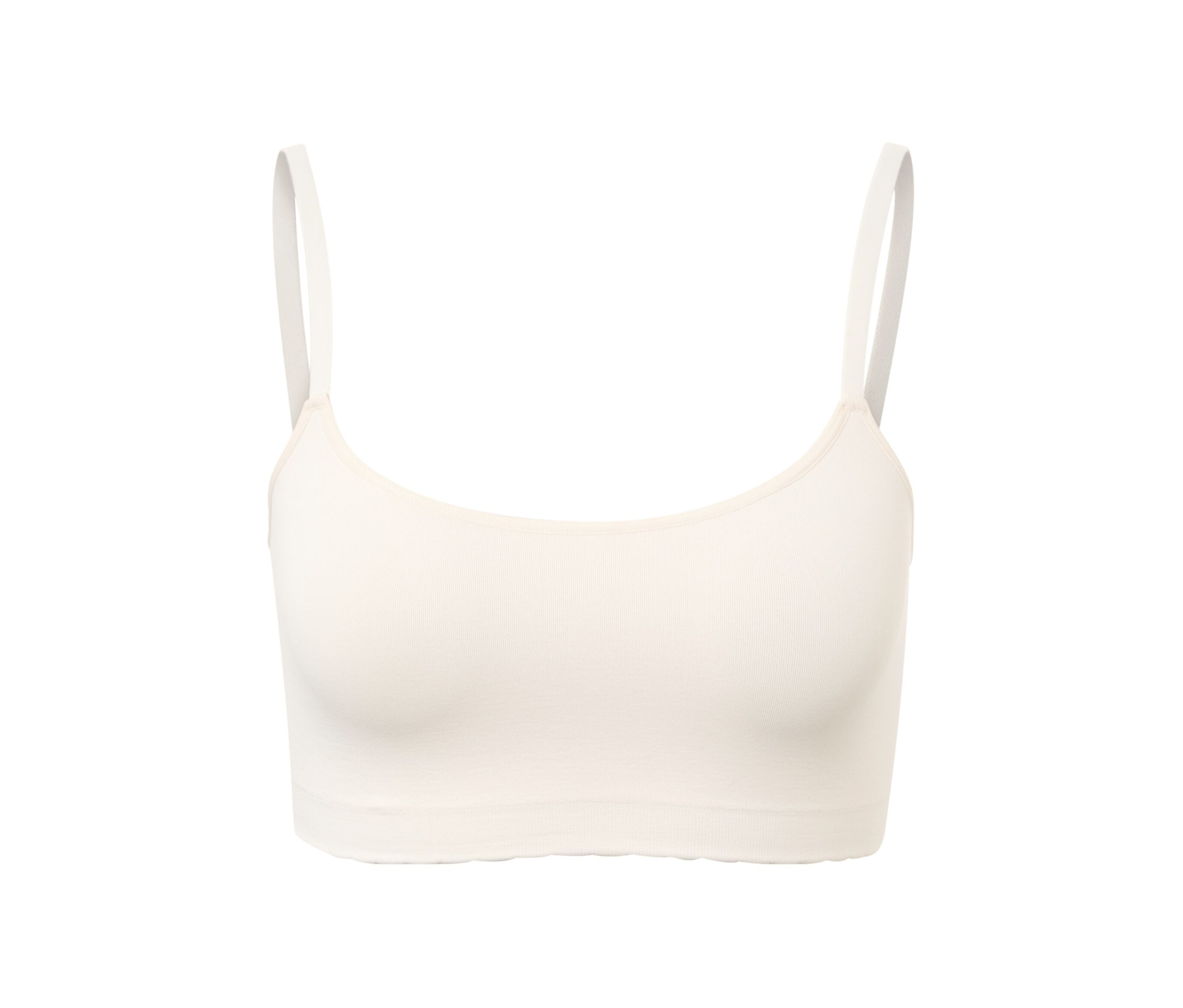 Tchibo - Seamless-Bustier mit Spitze - Damen - Gr. XS - creme