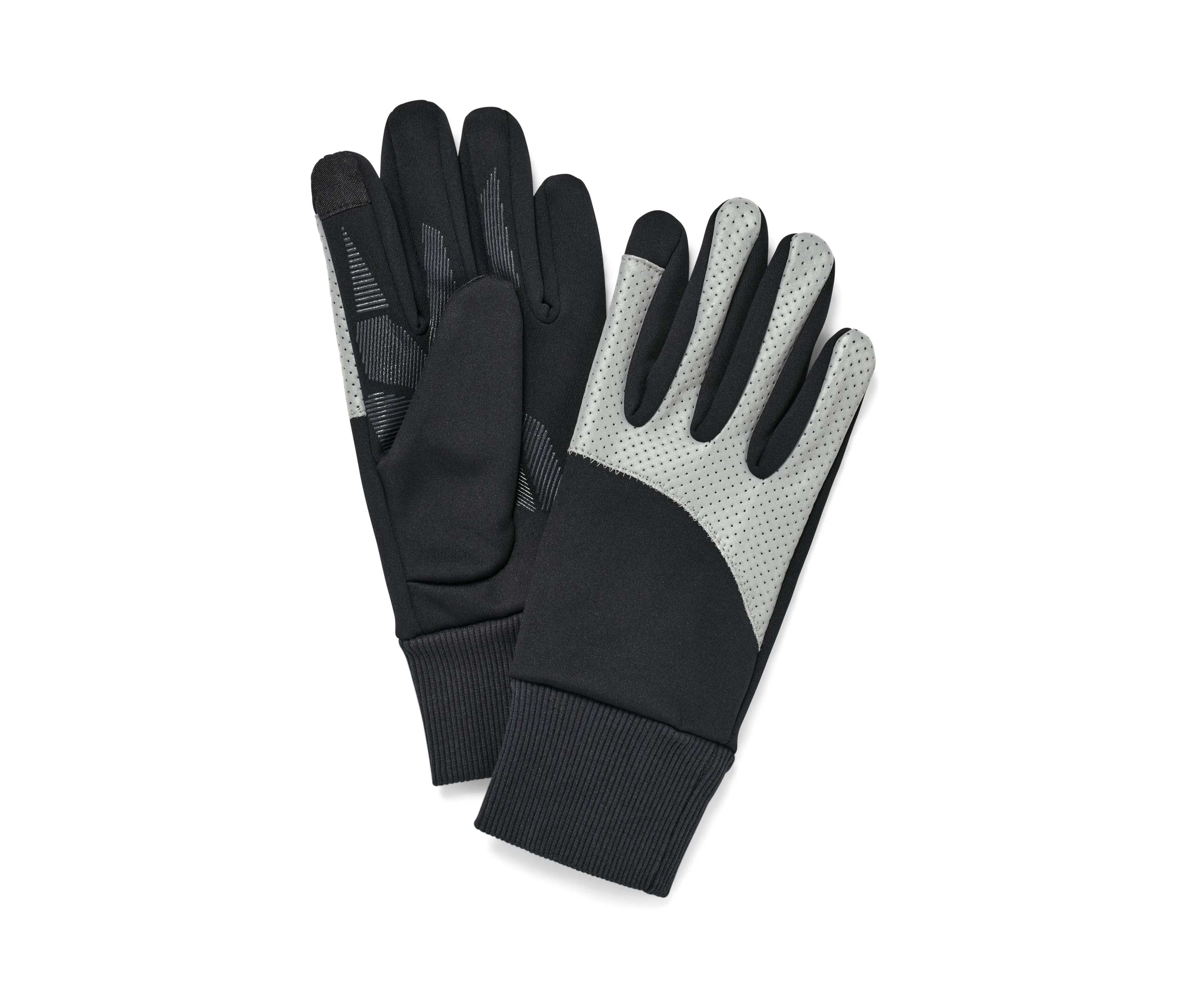 herren günstig Kaufen-Tchibo - Windprotection-Handschuhe mit Reflektorbesatz - Herren - Gr. 6,5 - silber. Tchibo - Windprotection-Handschuhe mit Reflektorbesatz - Herren - Gr. 6,5 - silber <![CDATA[Windprotection-Handschuhe mit Reflektorbesatz Farbe: Schwarz Einsätze silberfar