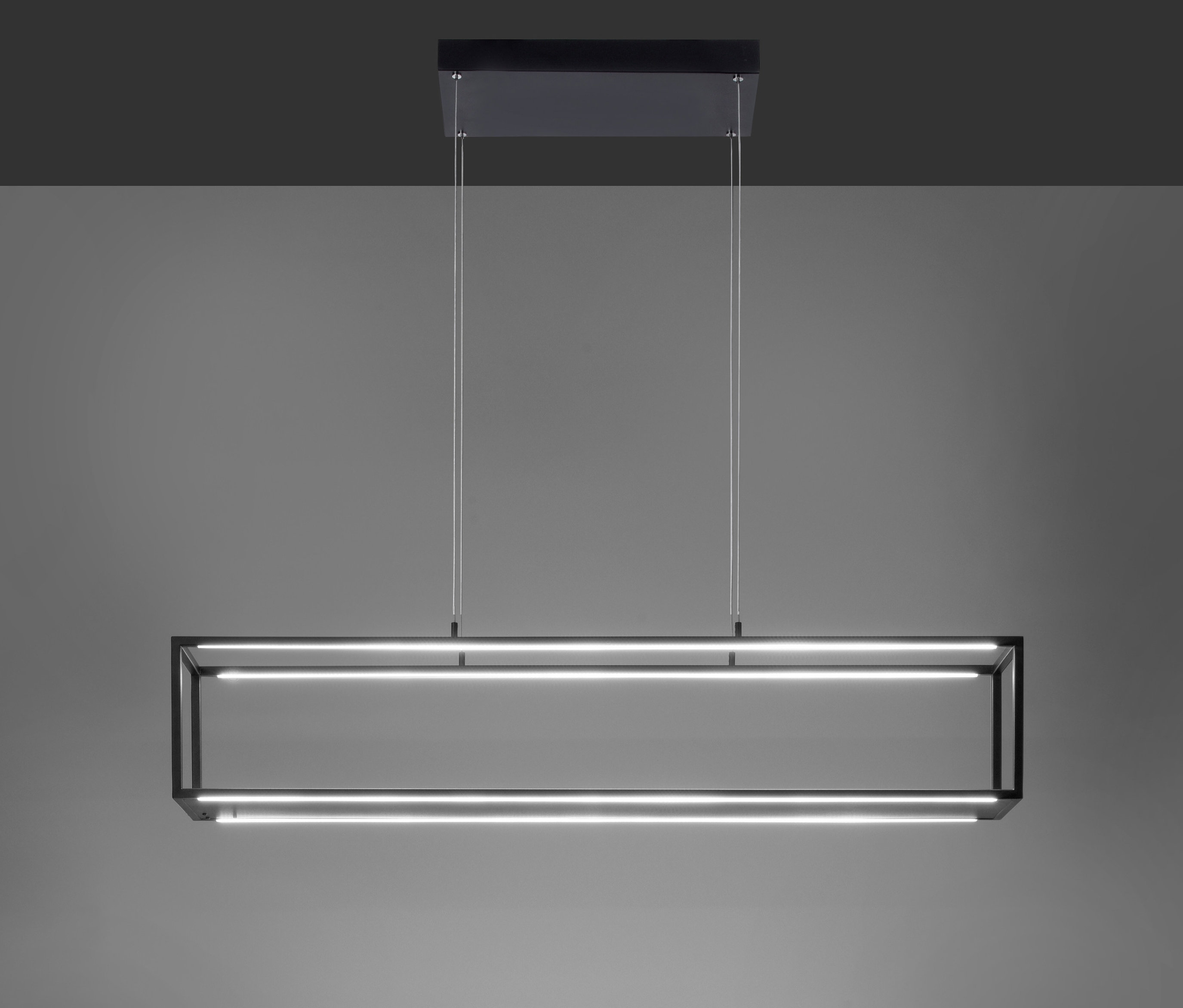 Thumbnail - Paul Neuhaus LED-Pendelleuchte »Contura« - 105x20x120cm - schwarz - Eisen