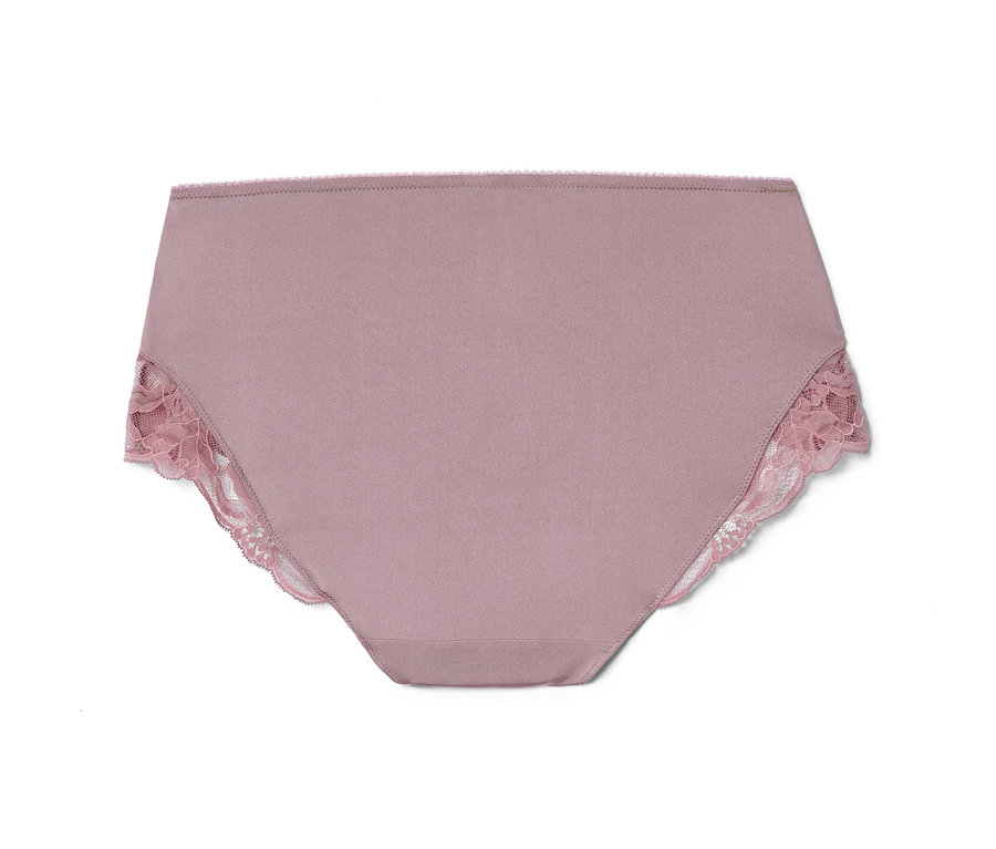 Roséfarbene Midrise-Panty.