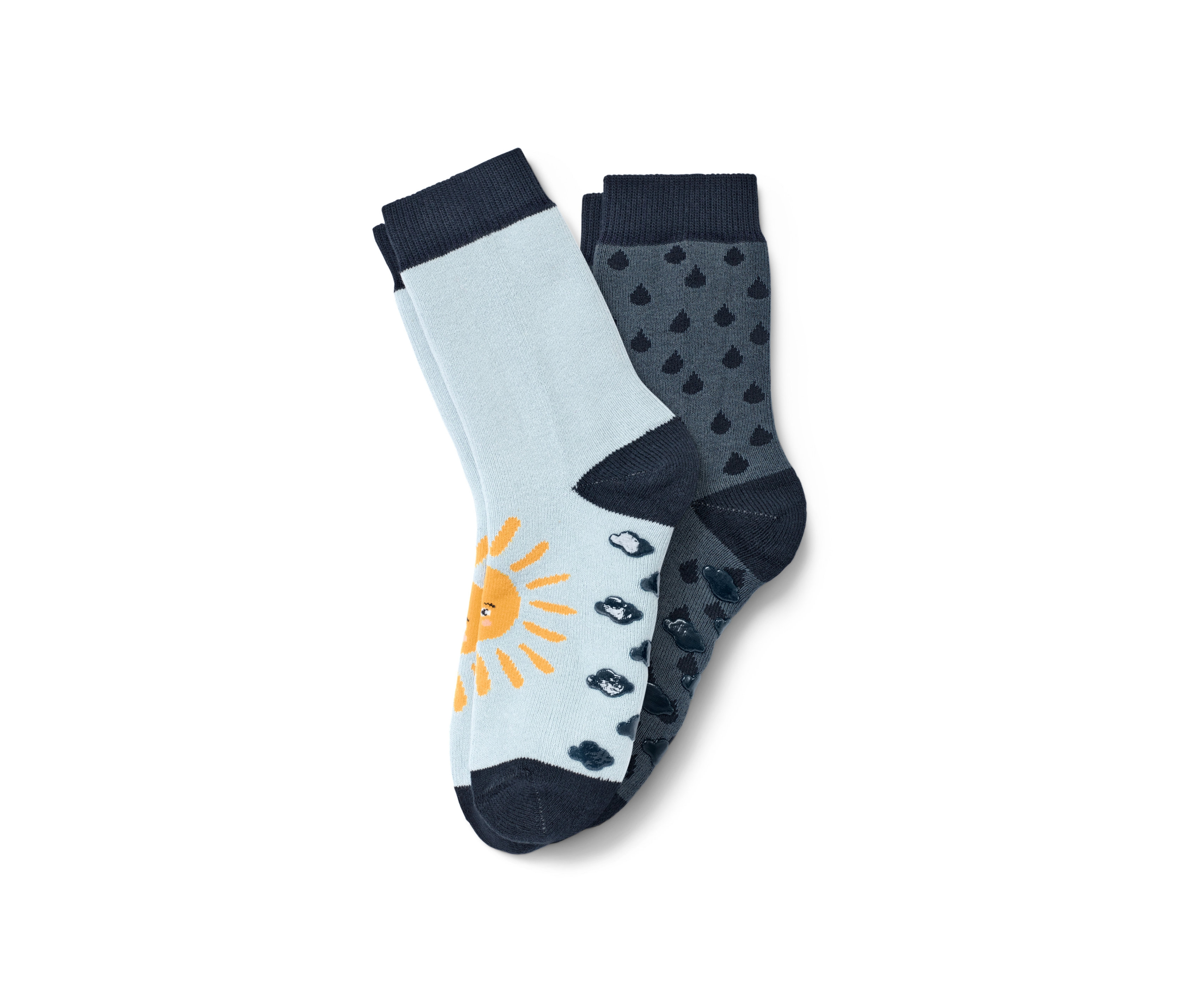 Tchibo - 2 Paar Kleinkind-Antirutsch-Socken - Herren - Gr. 31-34 - dunkelblau