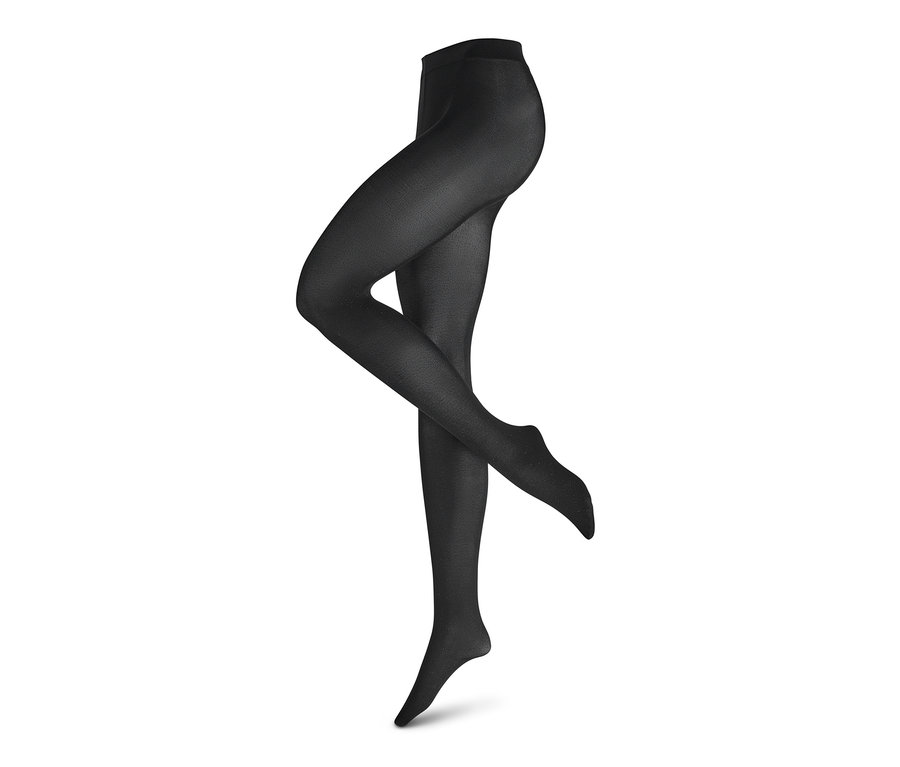 Beine einer Schaufensterpuppe mit 2 Paar Feinstrumpfhosen, 40 den.