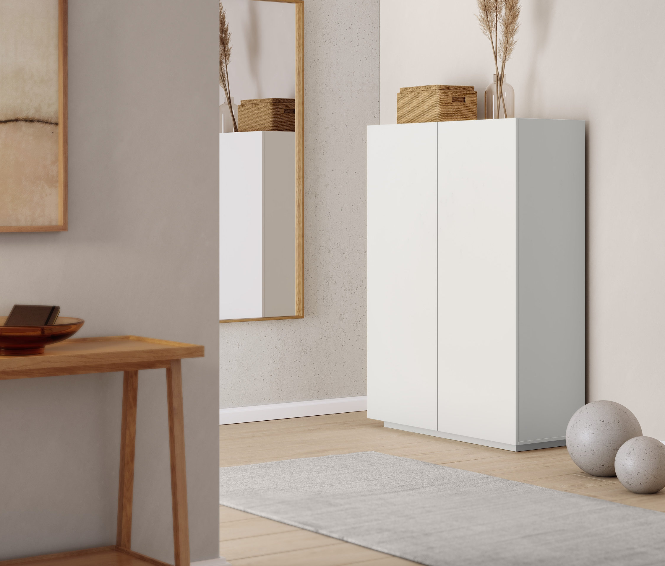 Thumbnail - Tchibo - Highboard - 107x42x146cm - weiß - Holz / Kunststoff