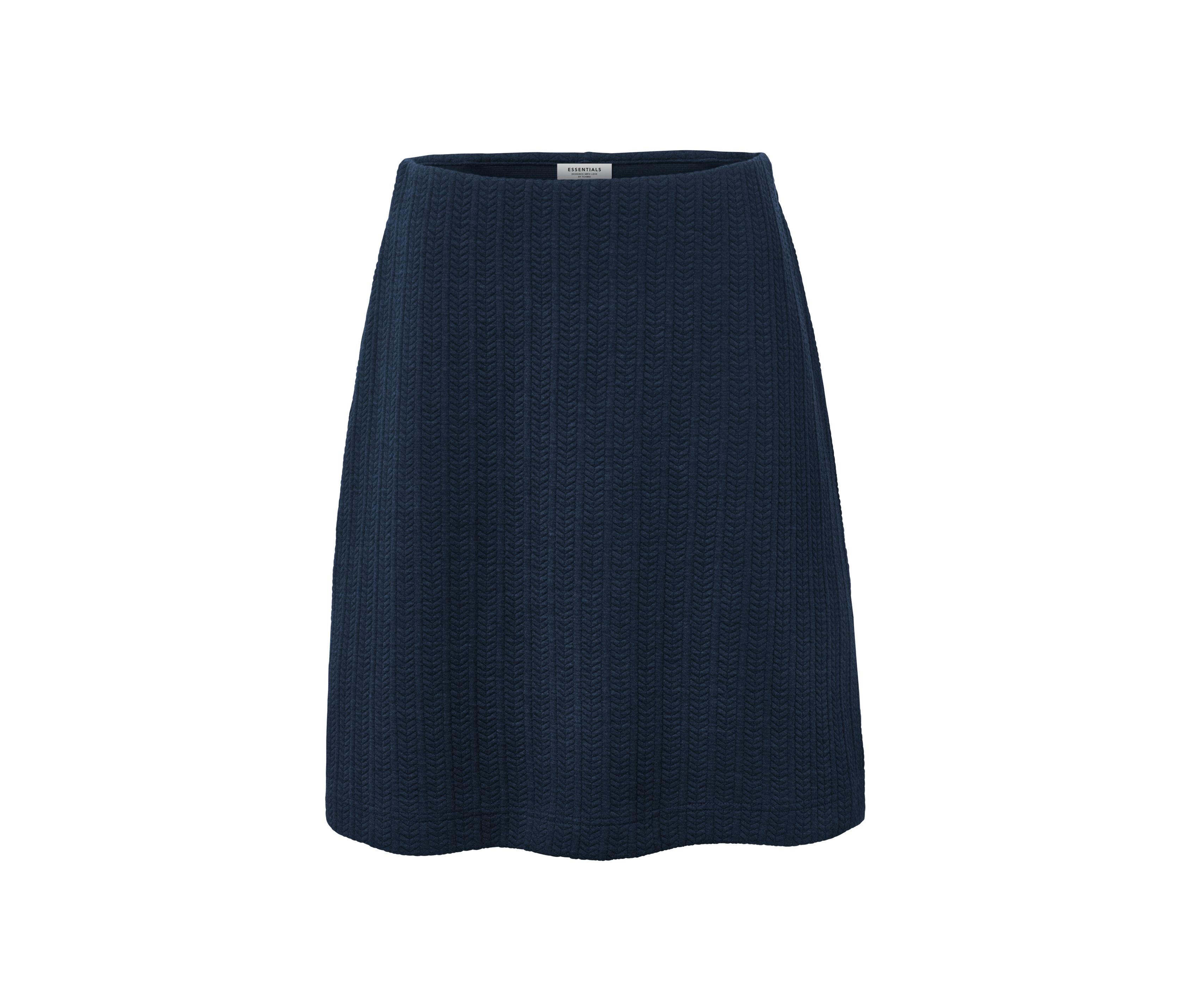 Thumbnail - Tchibo - Sweatrock mit Zopfmuster - Damen - Gr. S - dunkelblau/jacquard