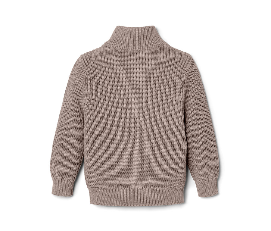 Detailaufnahme von einem Kinder-Strickpullover, Troyer.