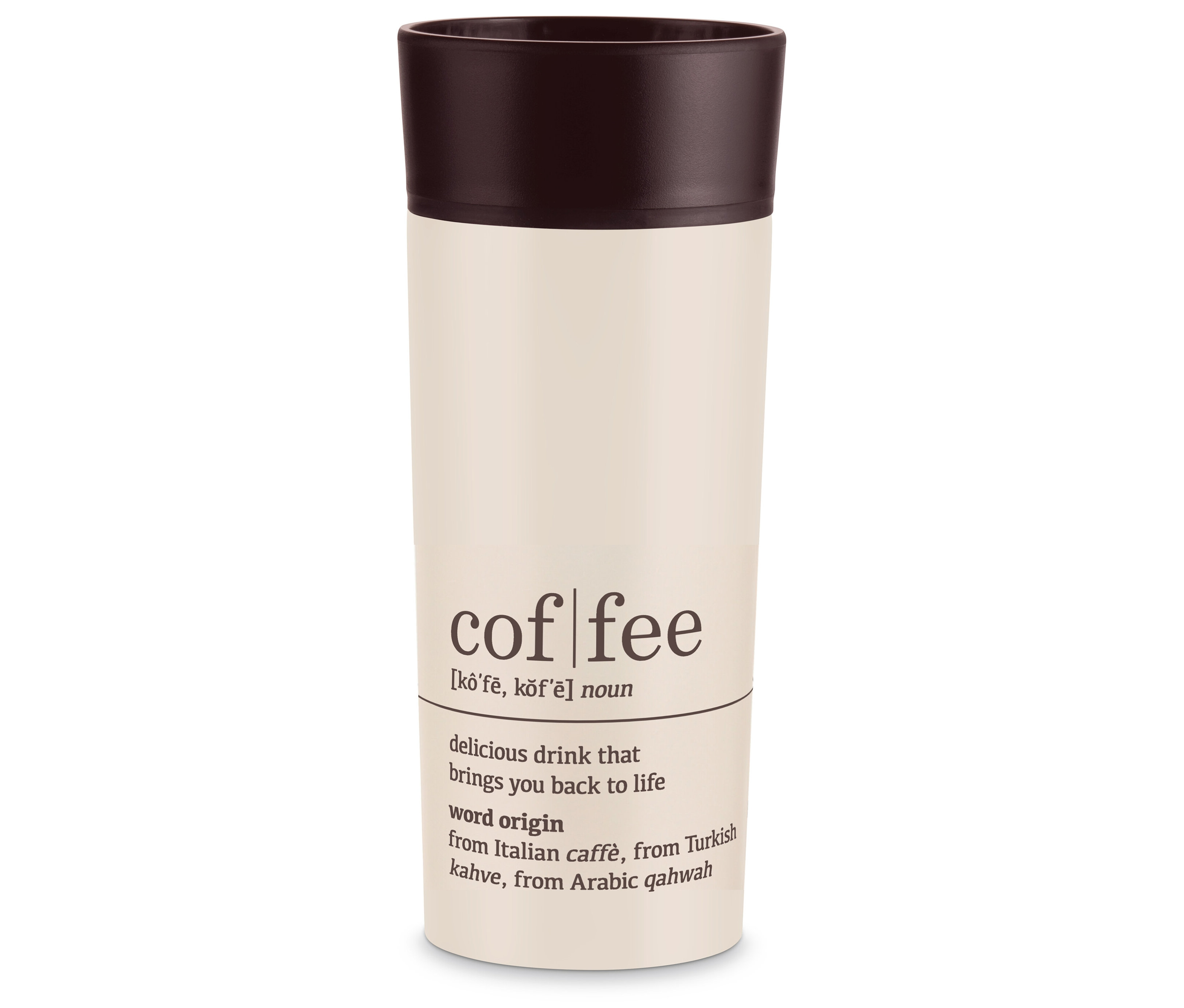 Deckel,Silikondeckel günstig Kaufen-Tchibo - Coffee-to-go-Becher - beige. Tchibo - Coffee-to-go-Becher - beige <![CDATA[Coffee-to-go-Becher, Coffee Dictionary Farbe: Becher: beige Deckel: braun Material: Edelstahl 18/10 Dichtung 100% Silikon Maße: Höhe mit Deckel ca. 19 cm Ø mit Deckel ca. 