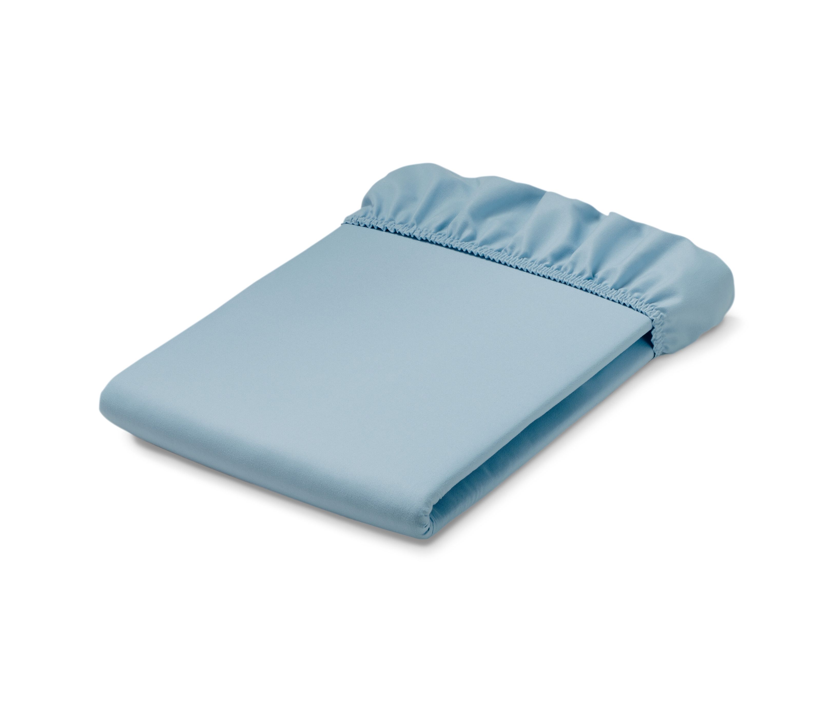 Tchibo - Microfaser-Spannbettlaken - hellblau