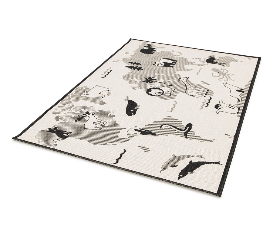 Kinderteppich LINIA Weltkarte, ca. 133 x 190 cm.