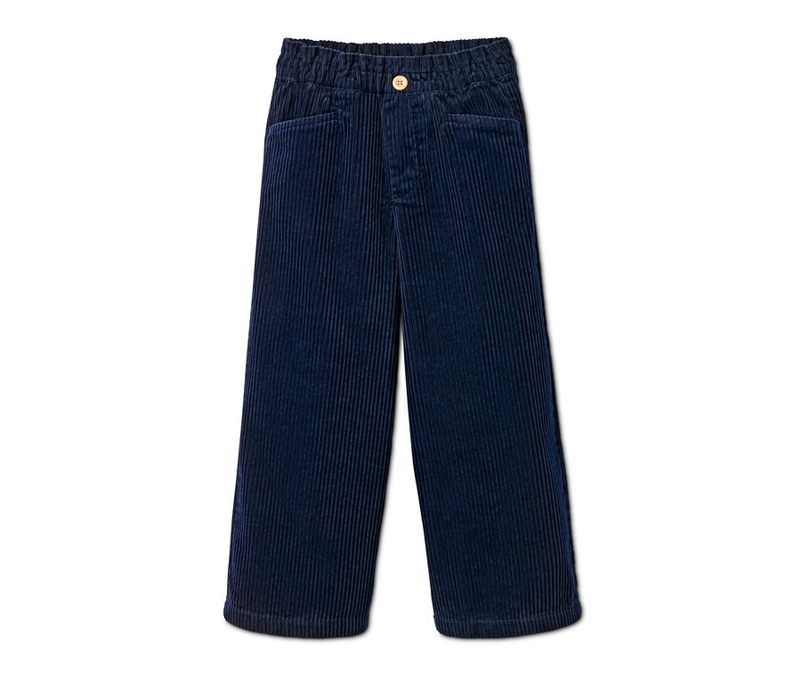 Blaue Cord-Culotte.