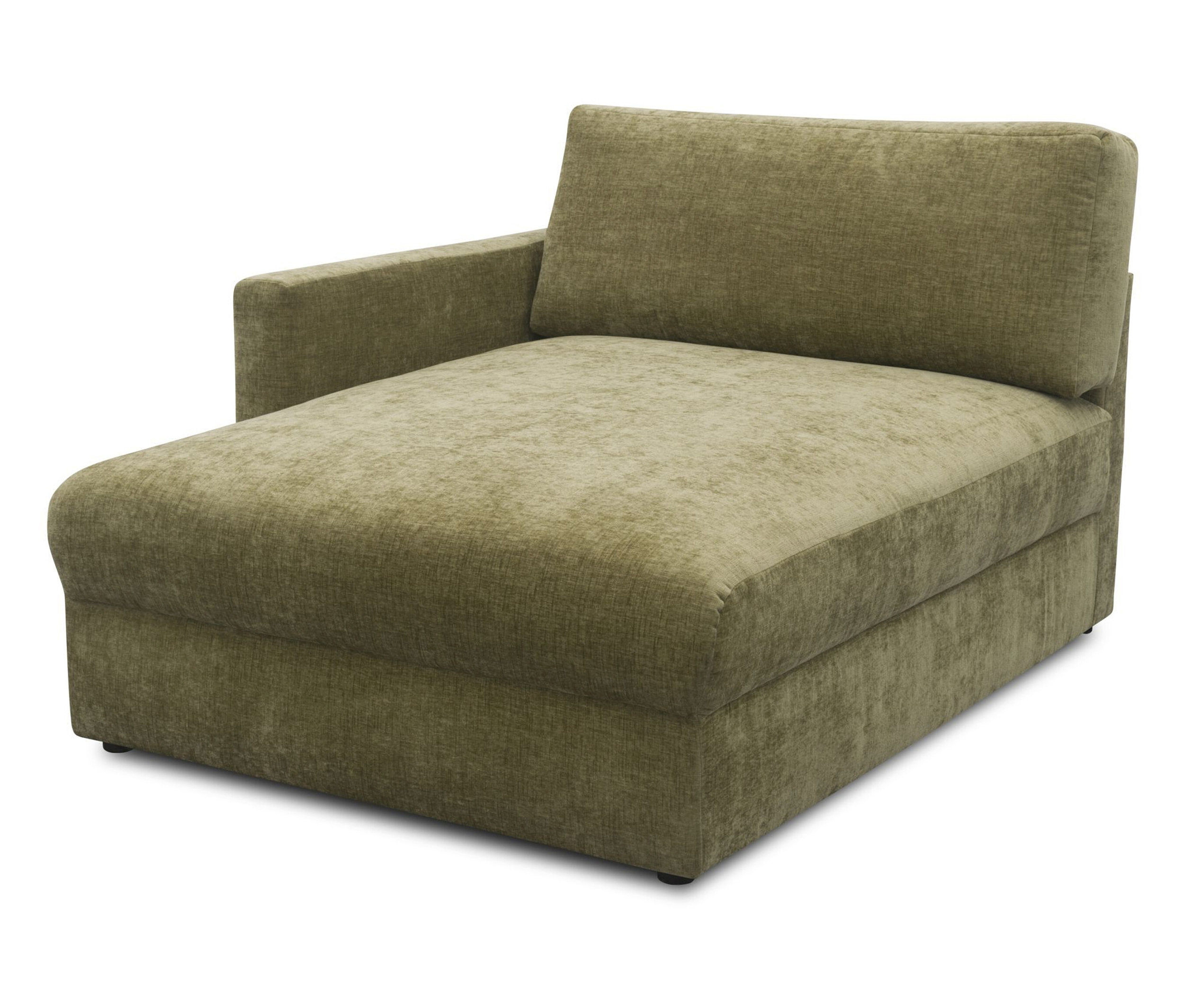 Domo Longchair »Sonderburg« links - 115x150x86cm - olivgrün -
