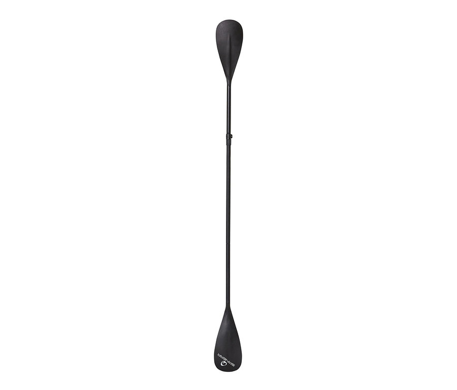 Schwarzes Spinera SUP- und Kajak-Paddel Classic vor weißem Hintergrund.