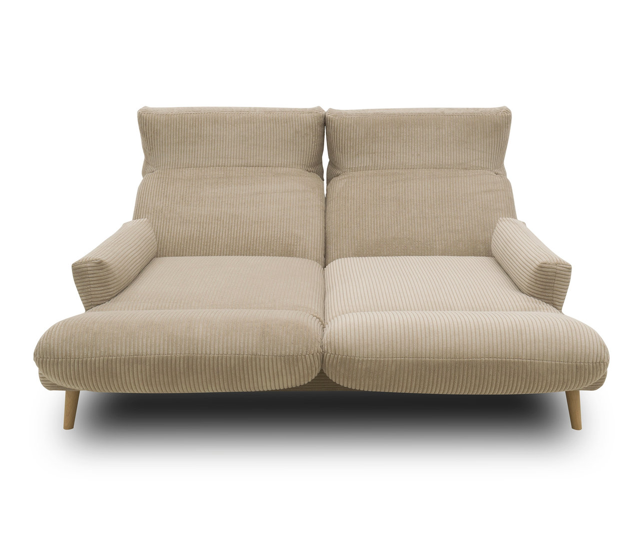 DOMO 2-Sitzer-Sofa »FuAR«, drehbar, taupe.