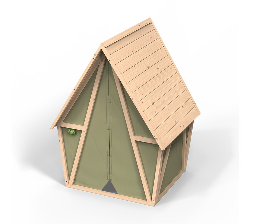EXIT Spielhaus »Yuki 100« mit Holzrahmen und Stoffwand.
