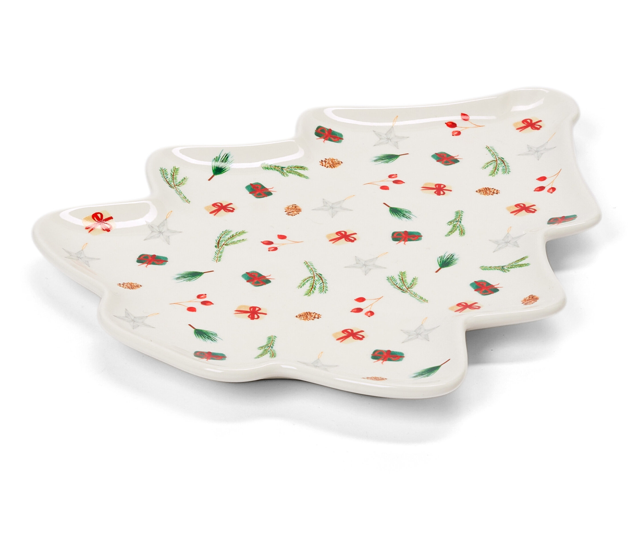 Tchibo - Teller in Tannenform - weiß