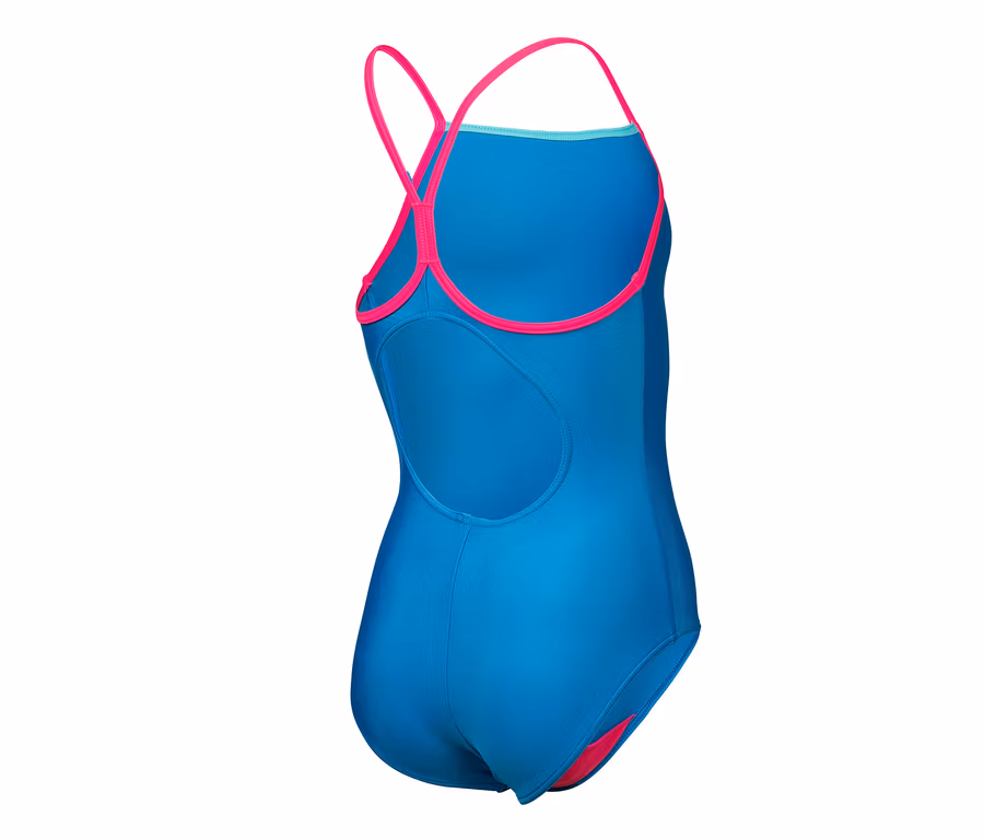 Blauer arena Feel Kinder-Badeanzug Light Drop Back Solid.