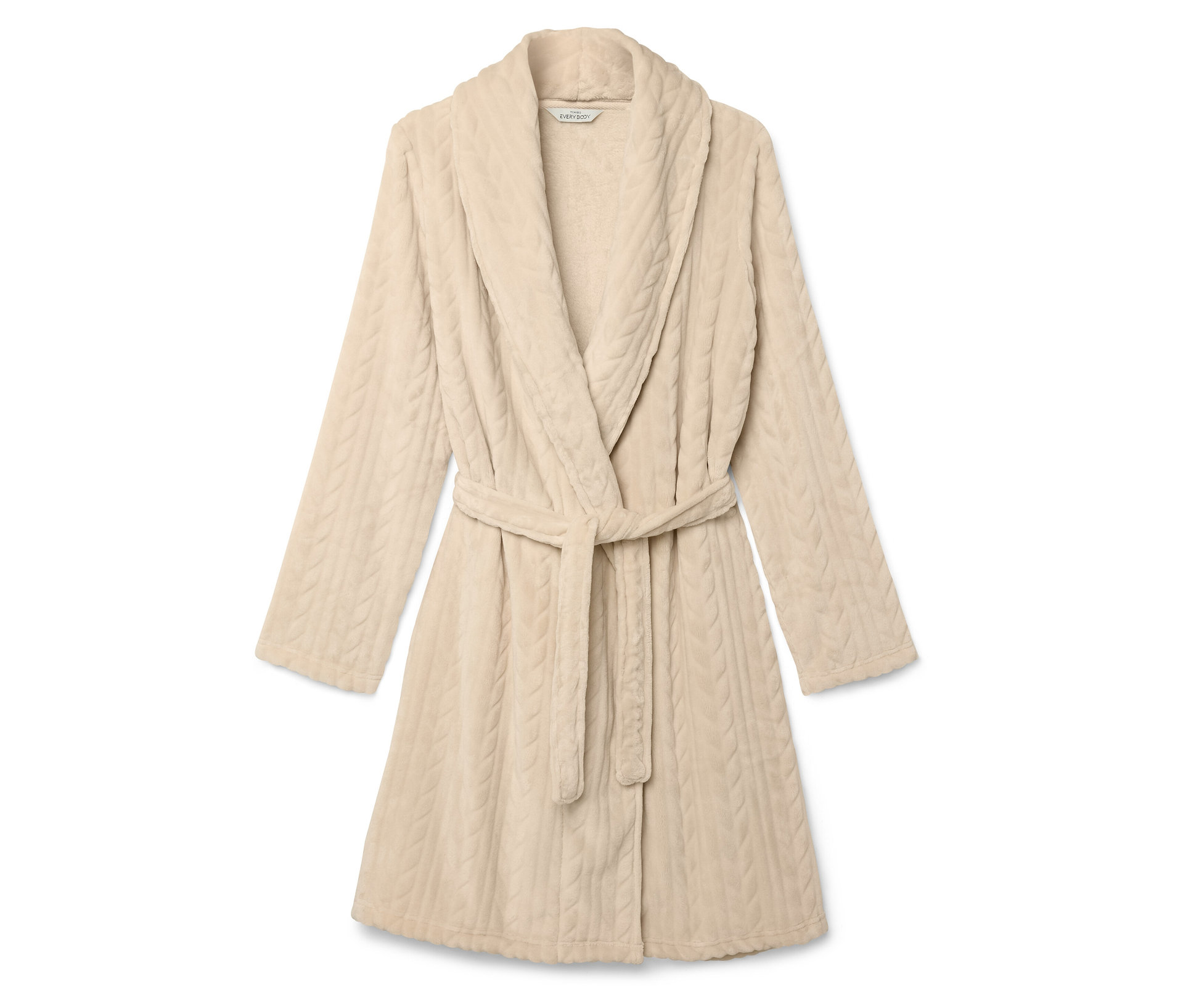 Kuschelmantel - Damen - Gr. S - creme - creme