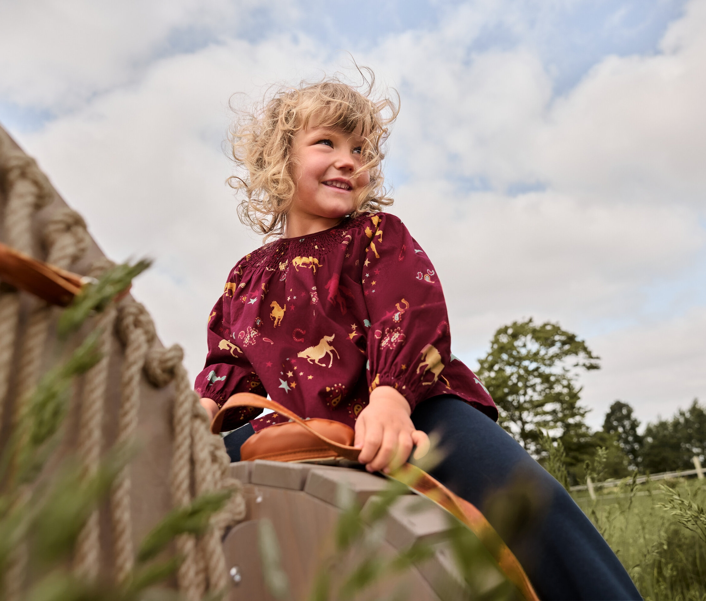 Thumbnail - small foot Sattel und Zaumzeug-Set - braun