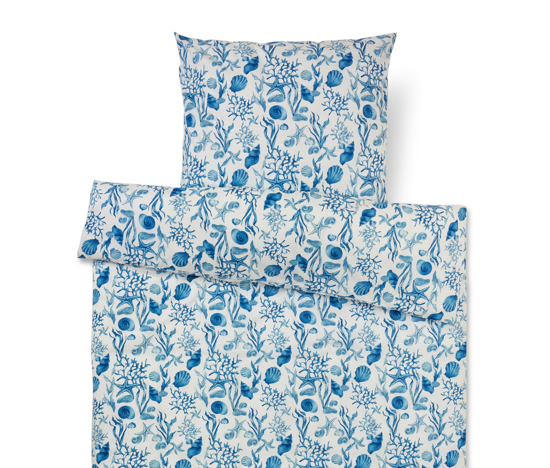 Tchibo - Perkal-Bettwäsche - blau