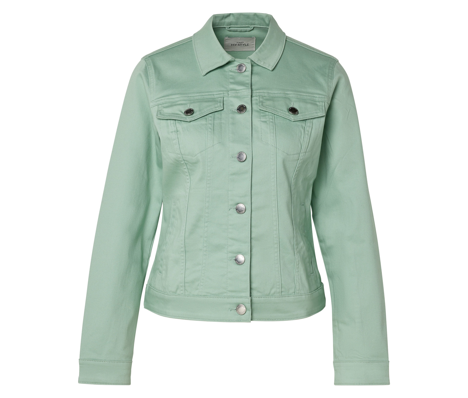 Jeansjacke - Damen - Gr. 48 - mintgrün - mintgrün