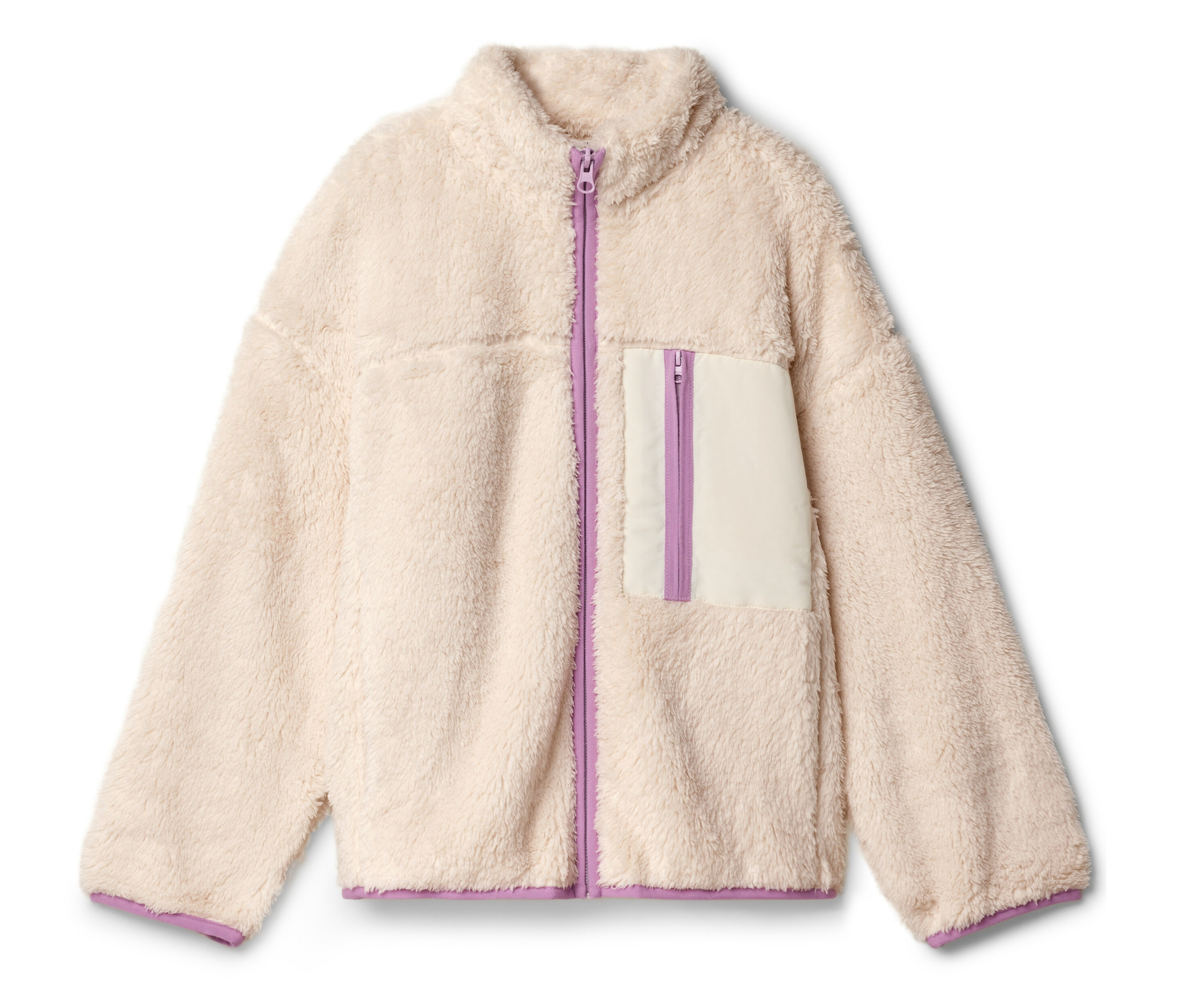 Tchibo - Teddyfleece-Jacke - Mädchen - Gr. 146/152 - lila
