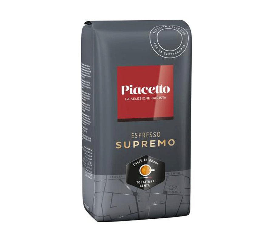 Eine Packung Piacetto Espresso Supremo - 1 kg Ganze Bohne.
