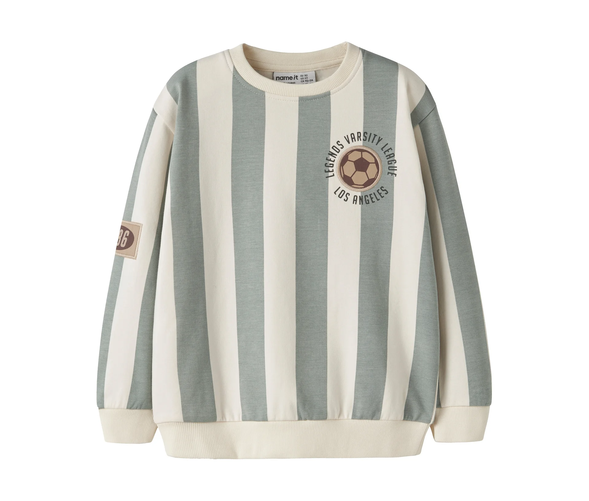 Tchibo Hellgrün - Name It Kinder-Sweater »Football« - Gr. 98