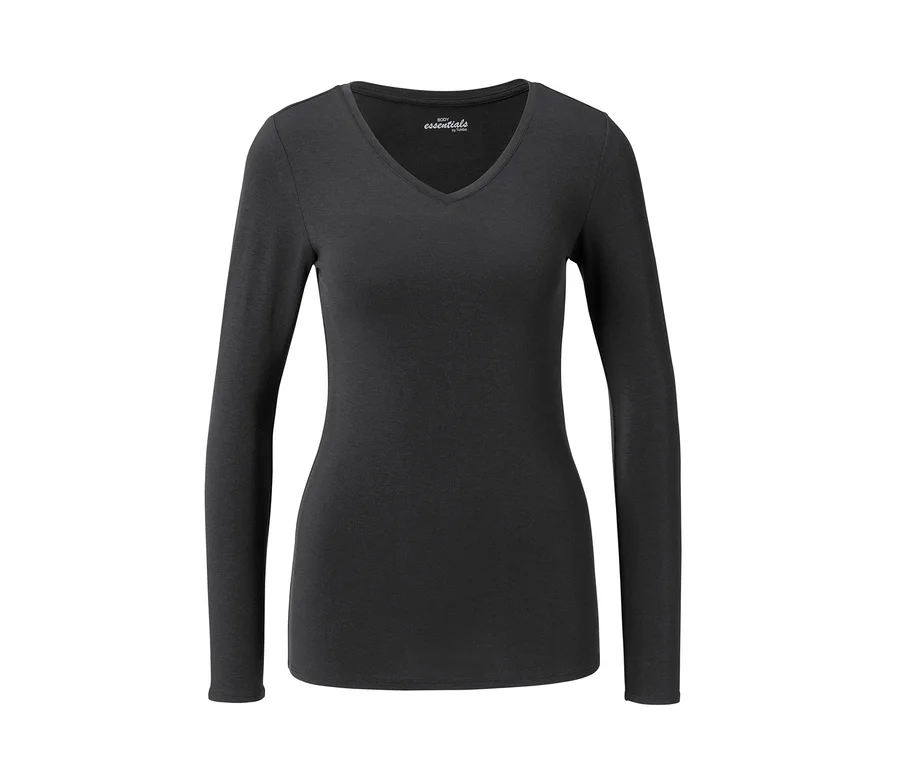 Graues Langarmshirt.