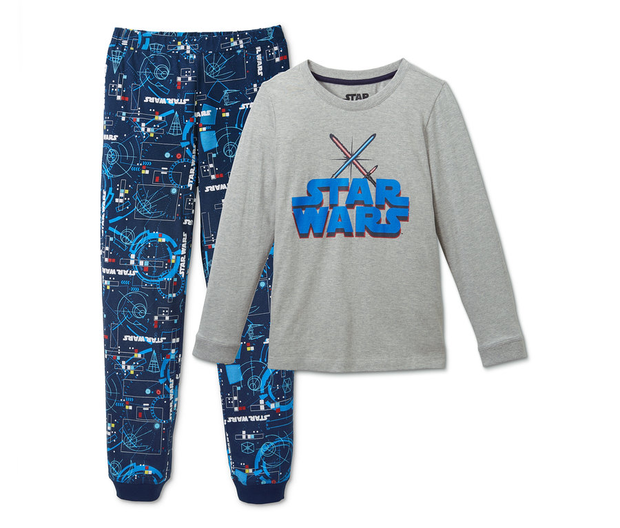 Star Wars Pyjama Set mit langärmligem Oberteil und Hose.