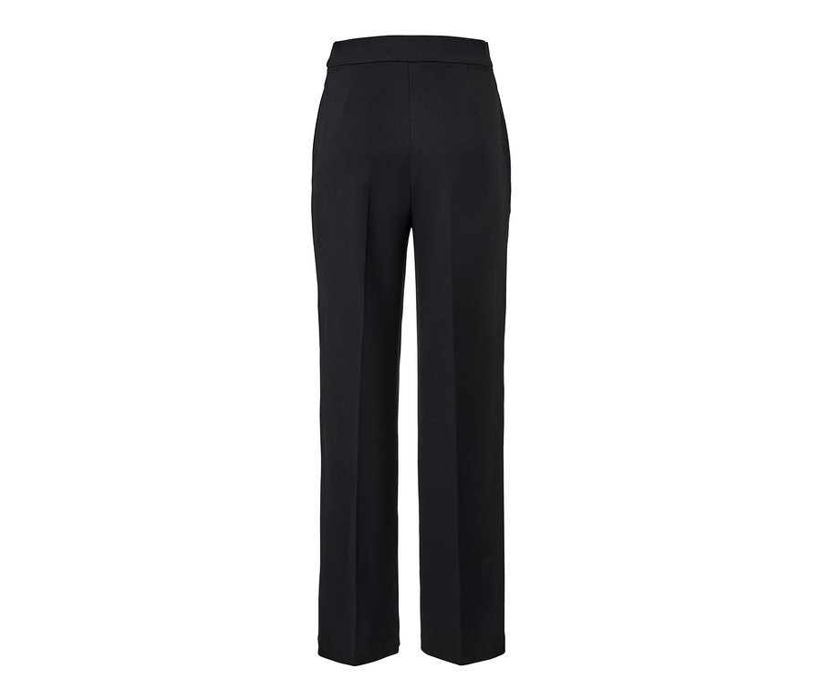 Schwarze Jerseyhose mit Biese.