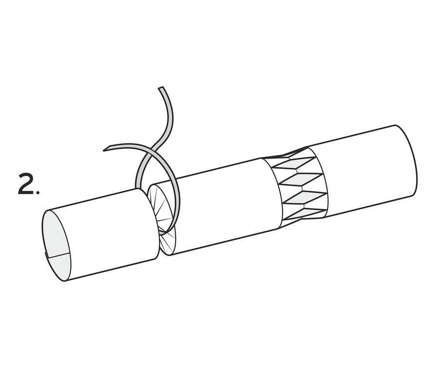 Illustration einer DIY-Überraschungsbonbons.