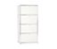 Weißes Highboard Metall »CN3« mit 4 Klappenfächern.