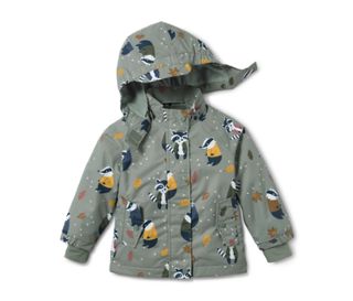 Grau mit Dachs-Alloverprint